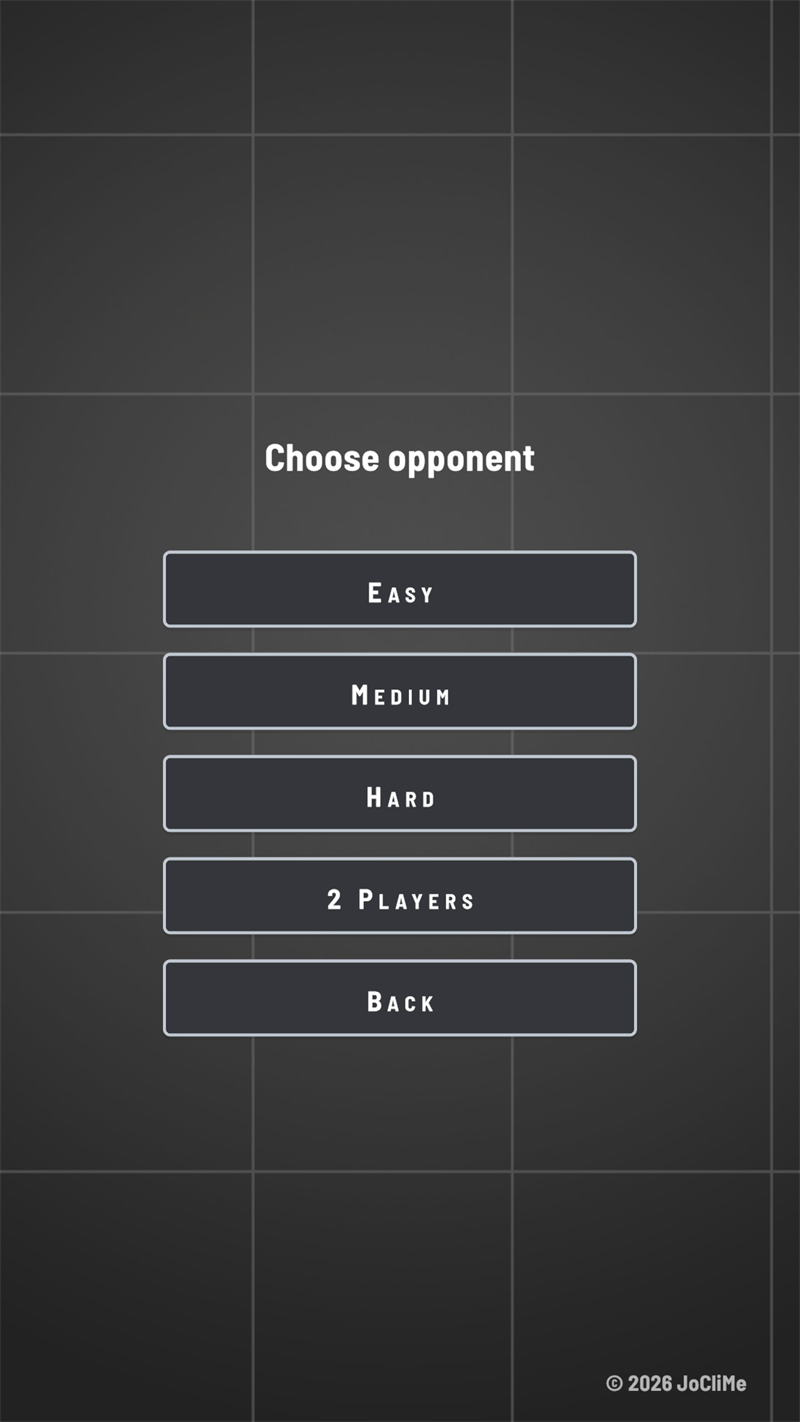 Tip Tap Attack difficulty menu